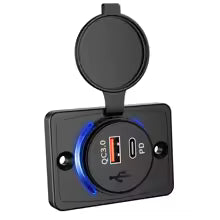 Oplader Outlet PD 3.0 12-24V QC 3.0 Dual USB Lader